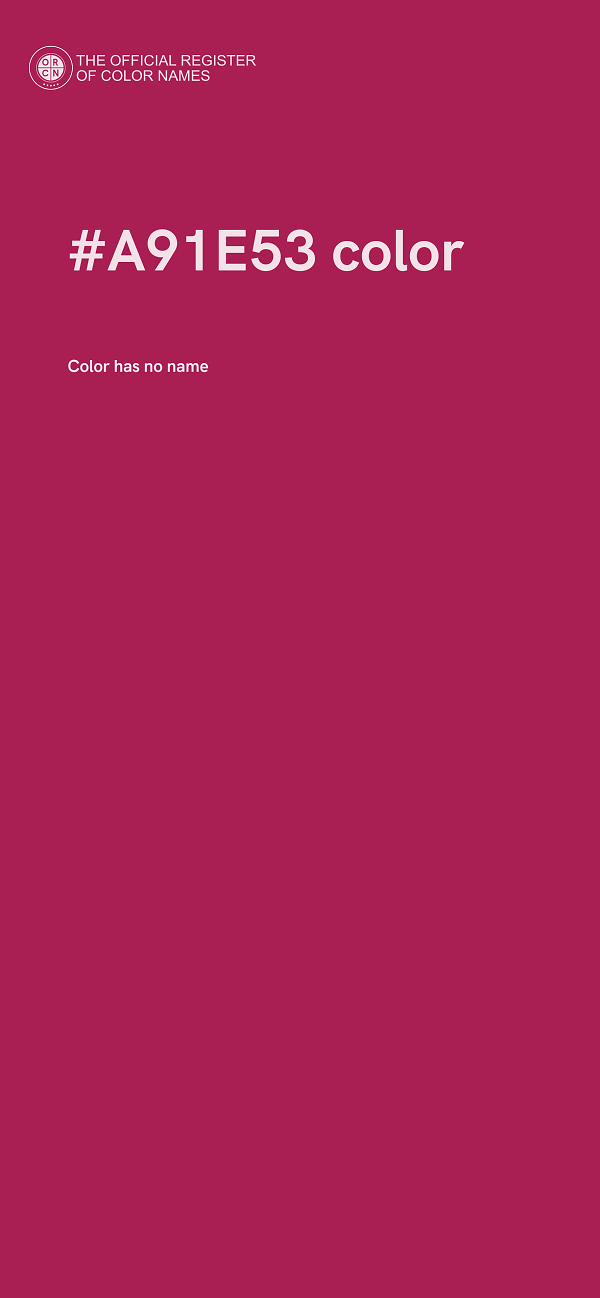 #A91E53 color image