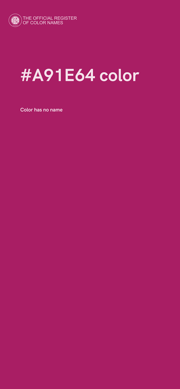 #A91E64 color image