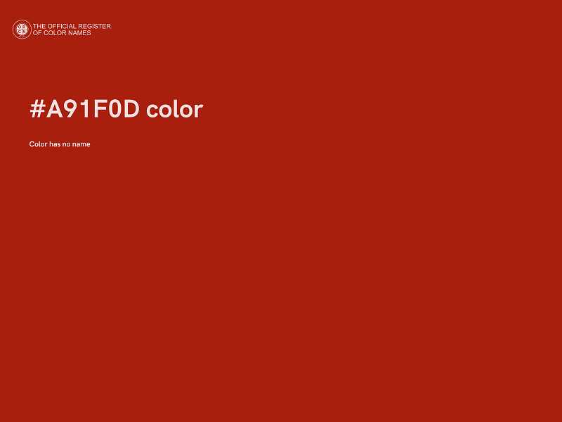 #A91F0D color image