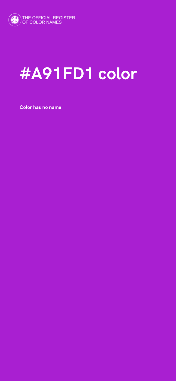 #A91FD1 color image