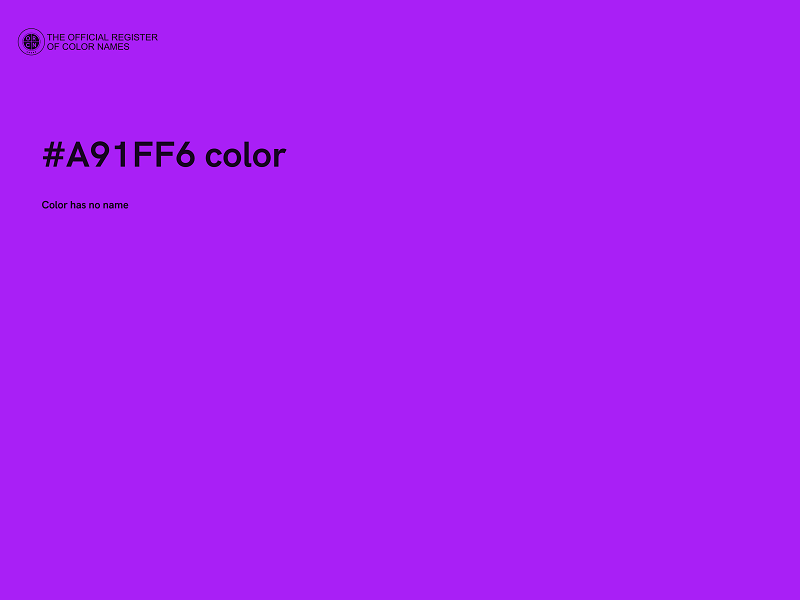 #A91FF6 color image