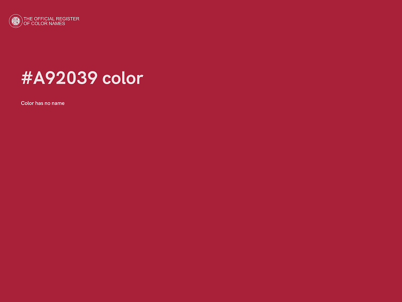 #A92039 color image