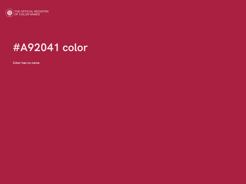 #A92041 color image