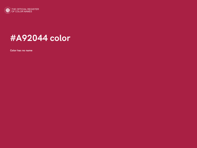 #A92044 color image