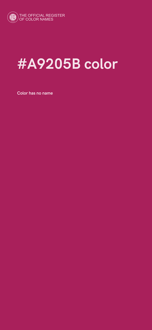#A9205B color image