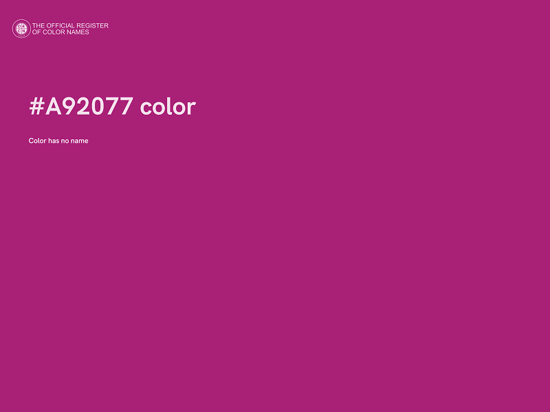 #A92077 color image