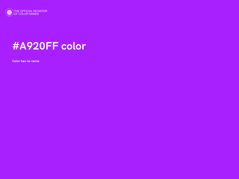 #A920FF color image
