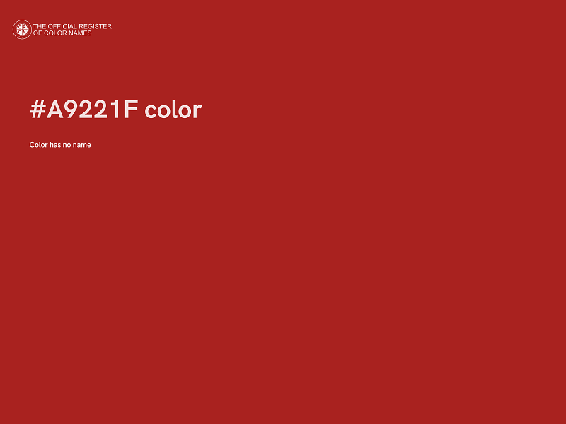 #A9221F color image