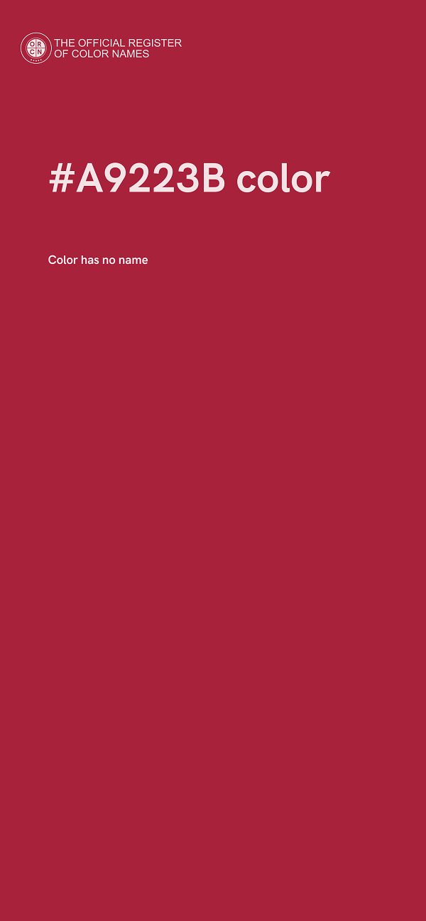 #A9223B color image