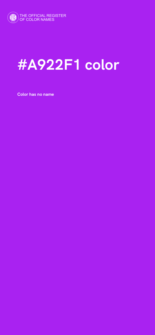 #A922F1 color image
