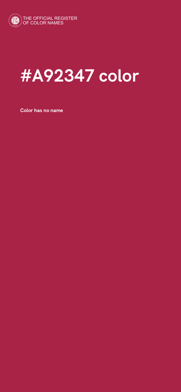 #A92347 color image