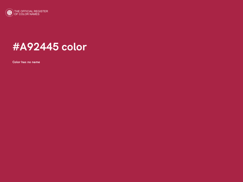 #A92445 color image