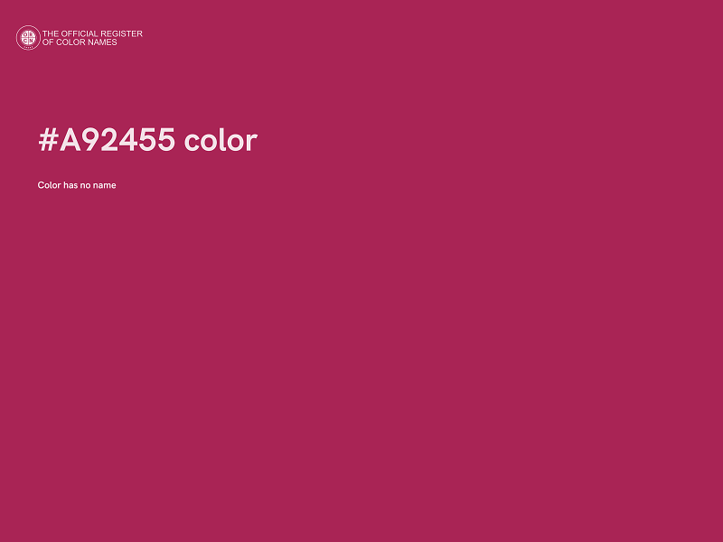 #A92455 color image