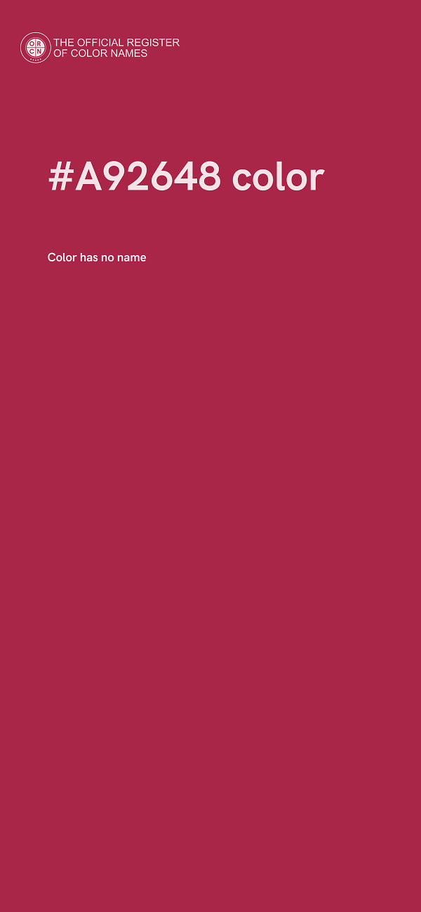 #A92648 color image