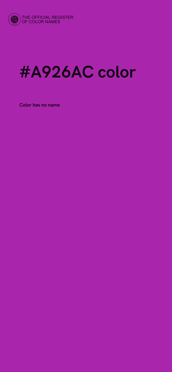 #A926AC color image