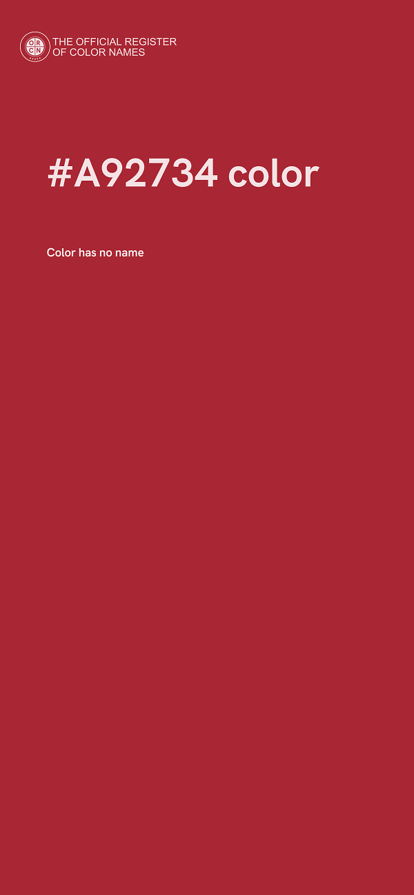 #A92734 color image
