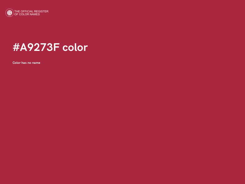 #A9273F color image