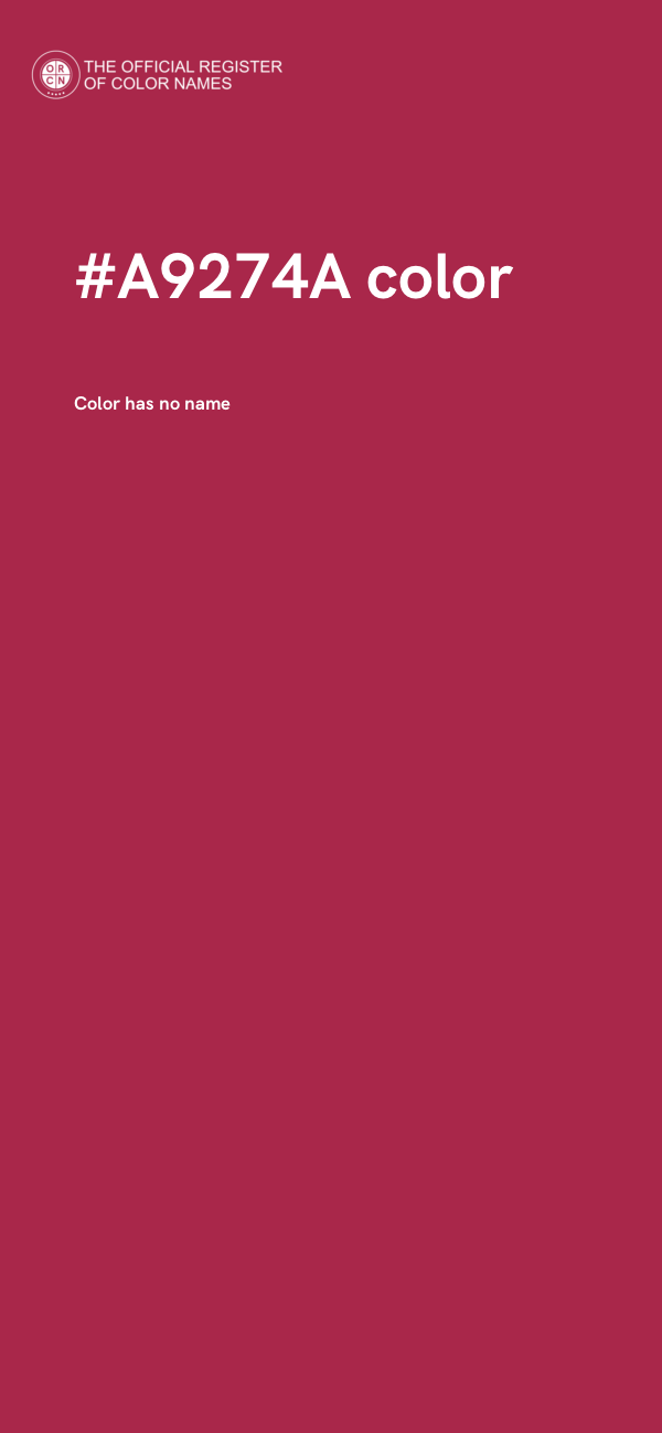 #A9274A color image