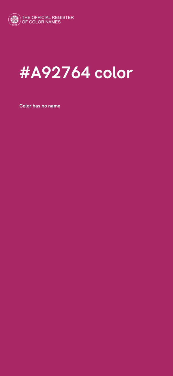#A92764 color image