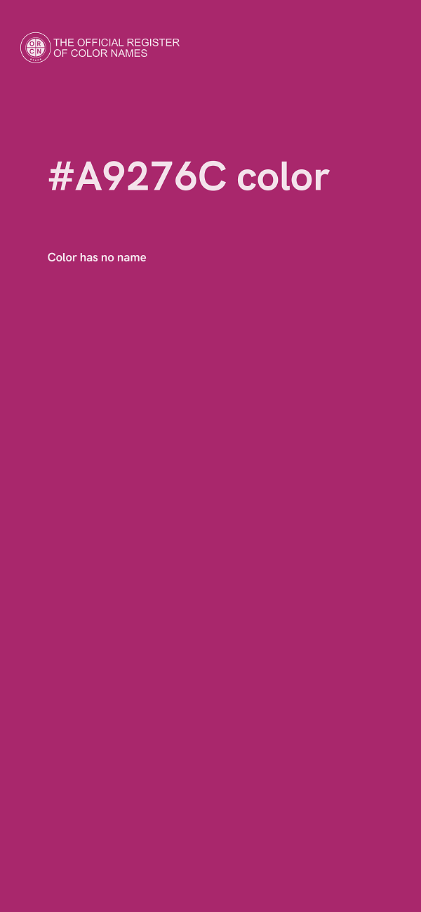 #A9276C color image