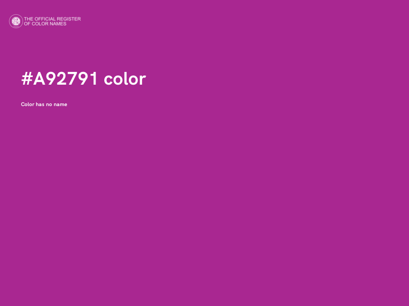 #A92791 color image