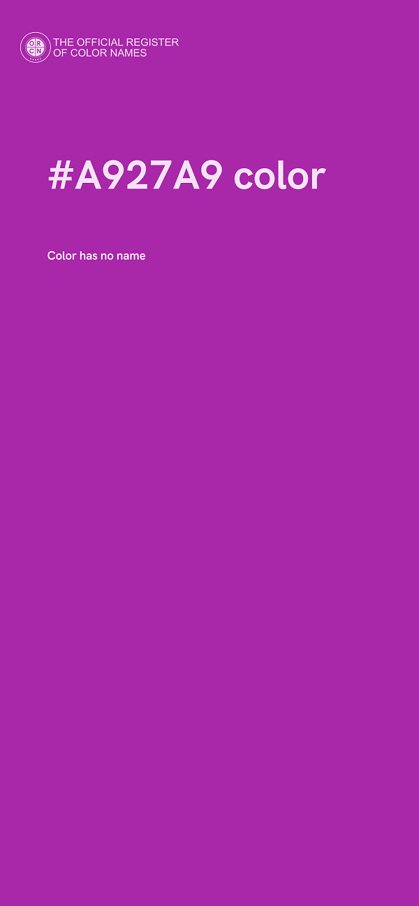 #A927A9 color image