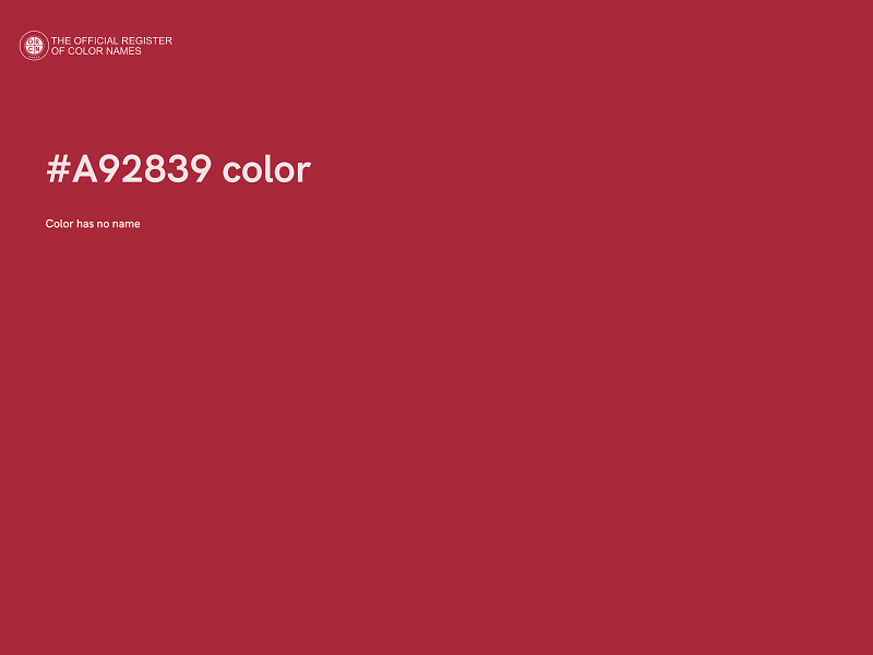 #A92839 color image