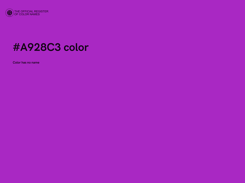 #A928C3 color image