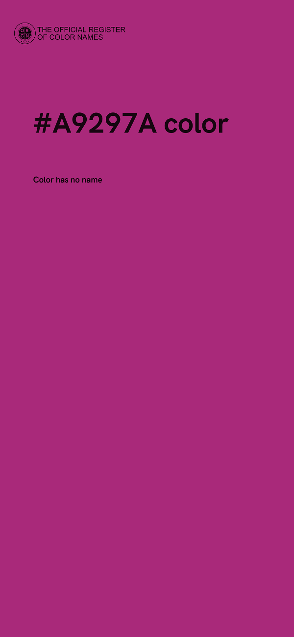 #A9297A color image