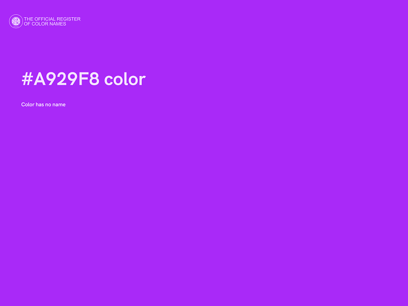 #A929F8 color image