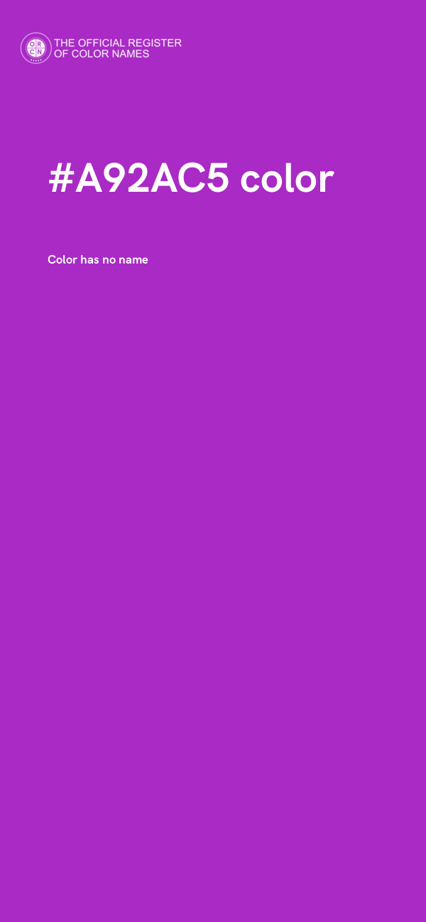 #A92AC5 color image
