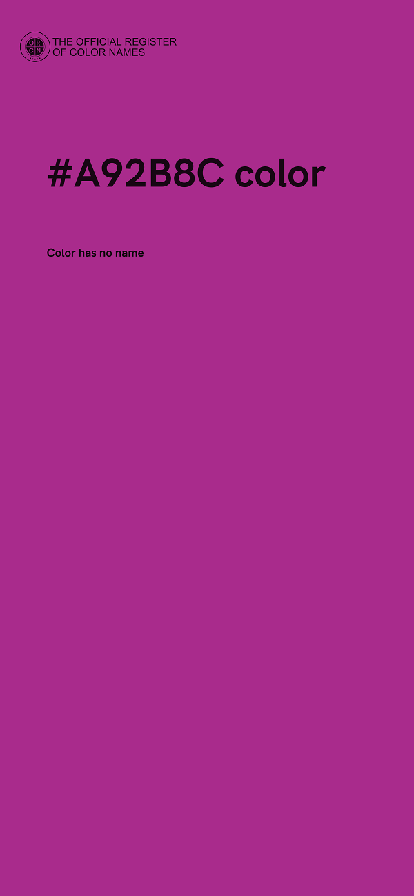 #A92B8C color image