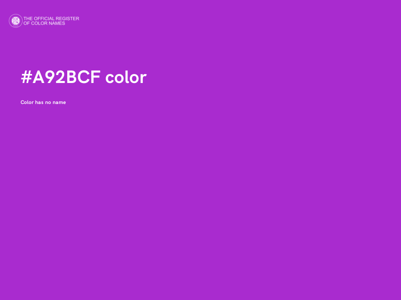 #A92BCF color image