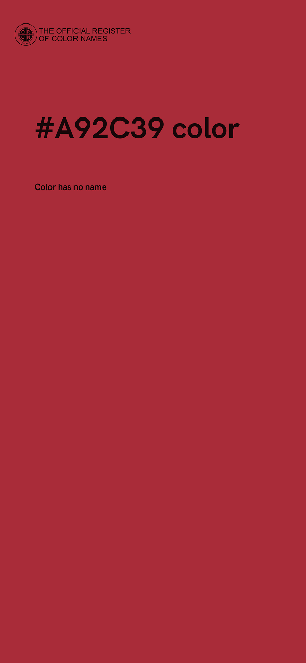 #A92C39 color image