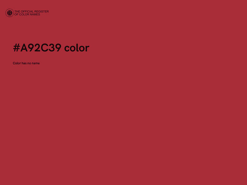 #A92C39 color image