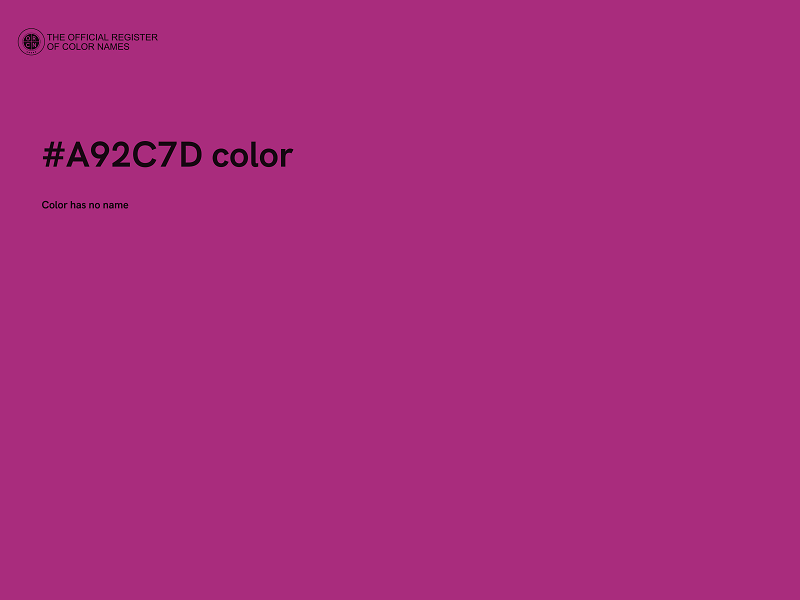 #A92C7D color image