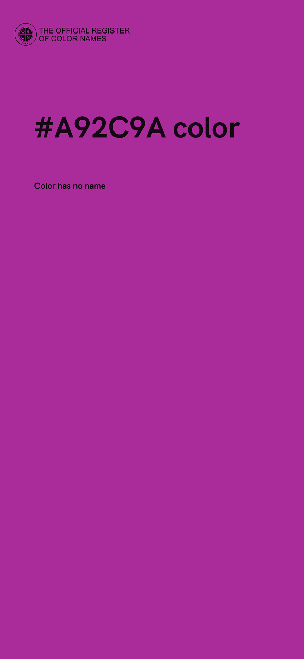 #A92C9A color image