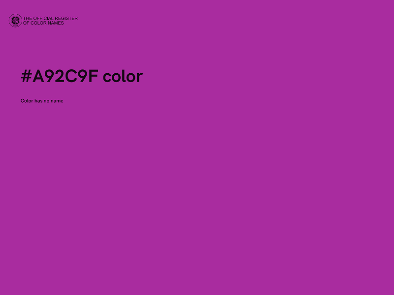 #A92C9F color image