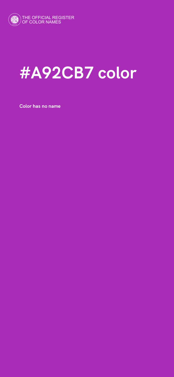 #A92CB7 color image