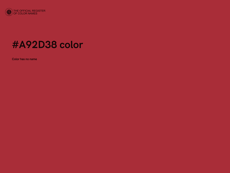 #A92D38 color image