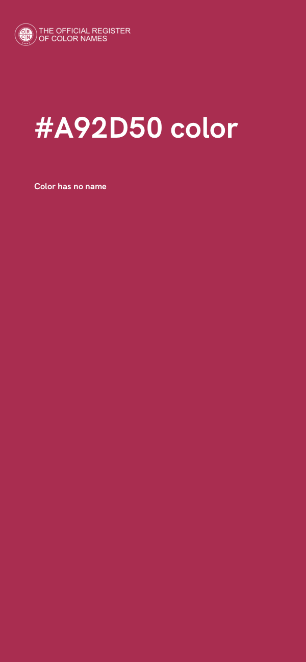 #A92D50 color image