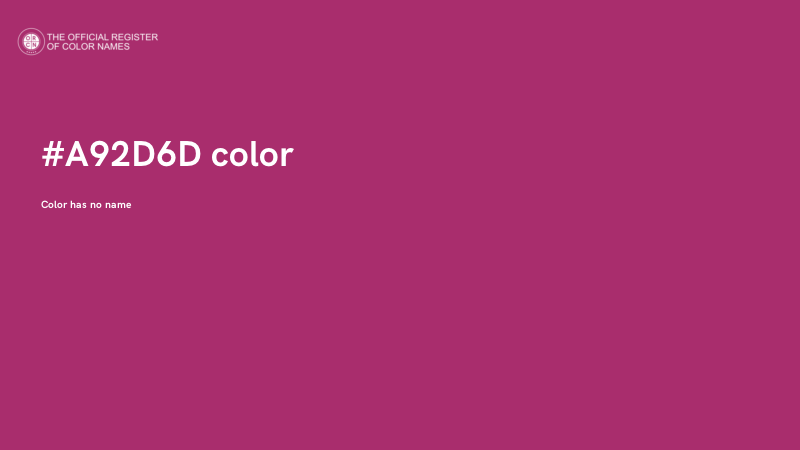 #A92D6D color image