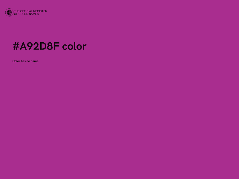 #A92D8F color image