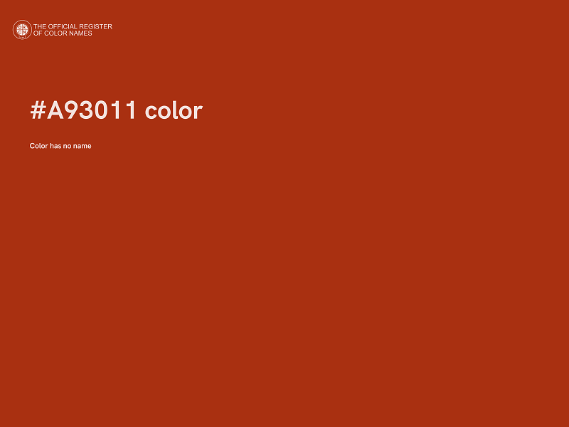 #A93011 color image