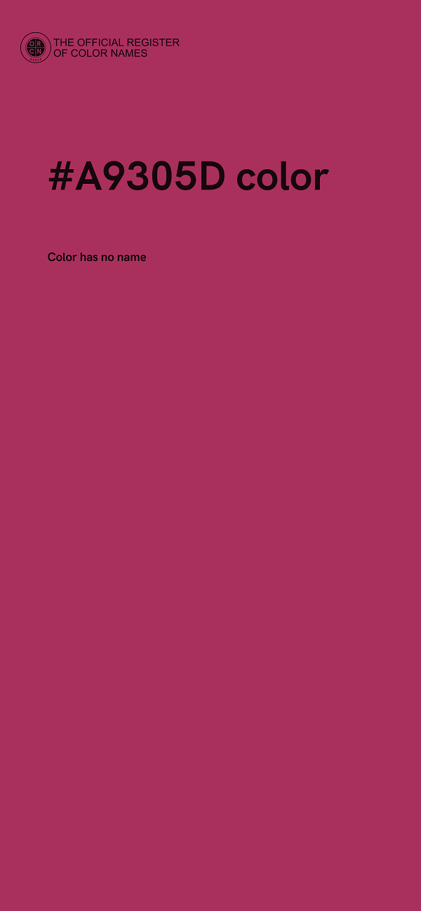 #A9305D color image