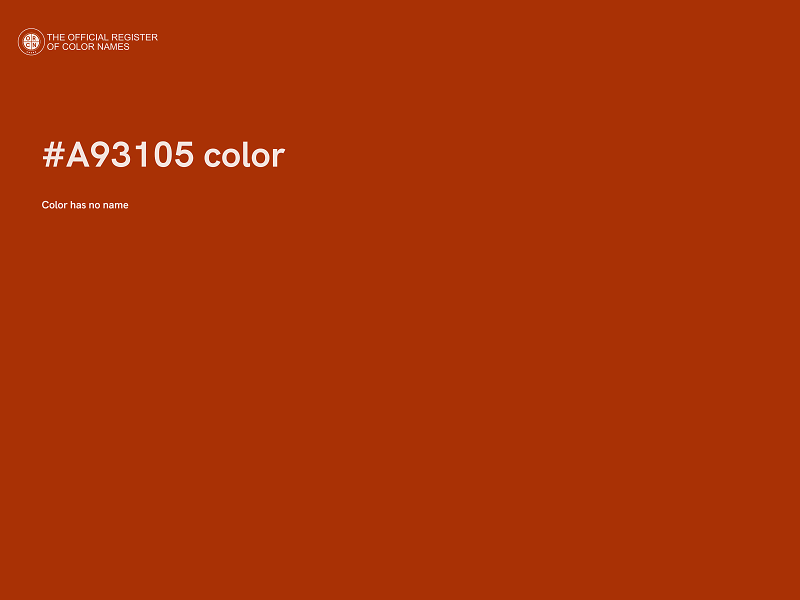 #A93105 color image