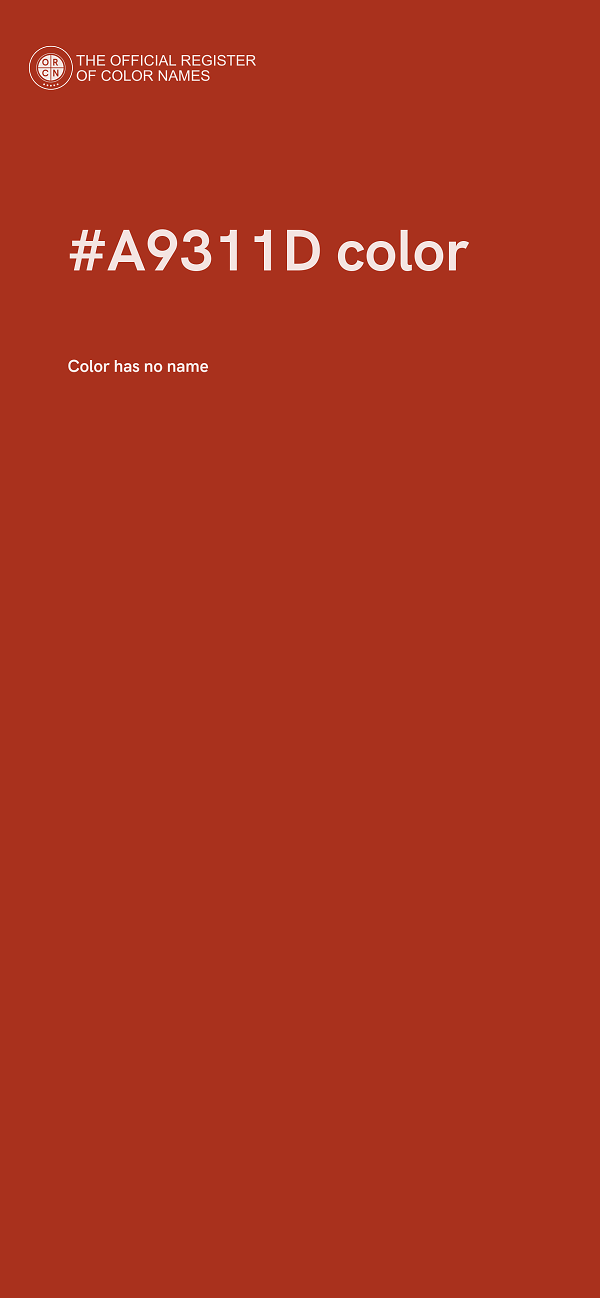 #A9311D color image