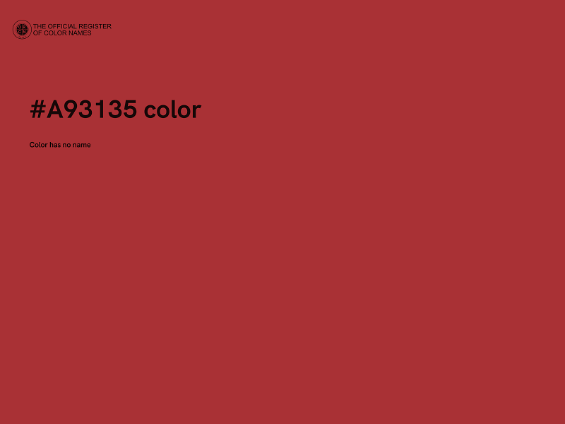 #A93135 color image