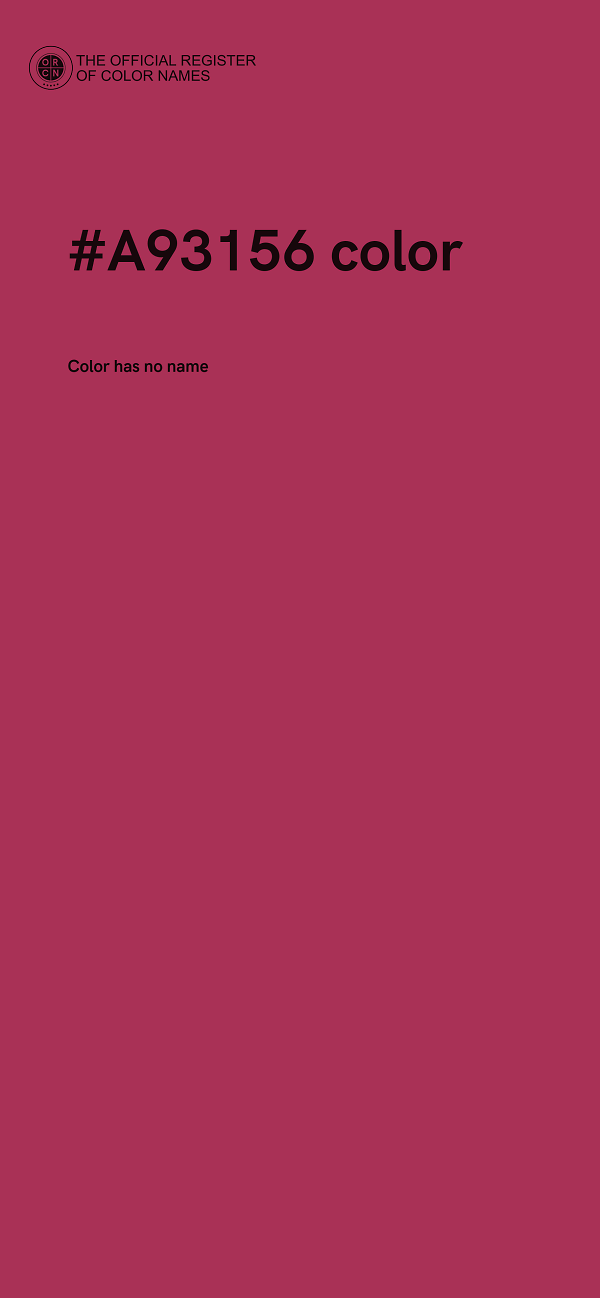 #A93156 color image