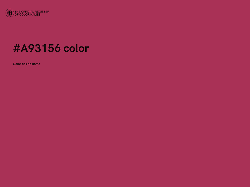 #A93156 color image